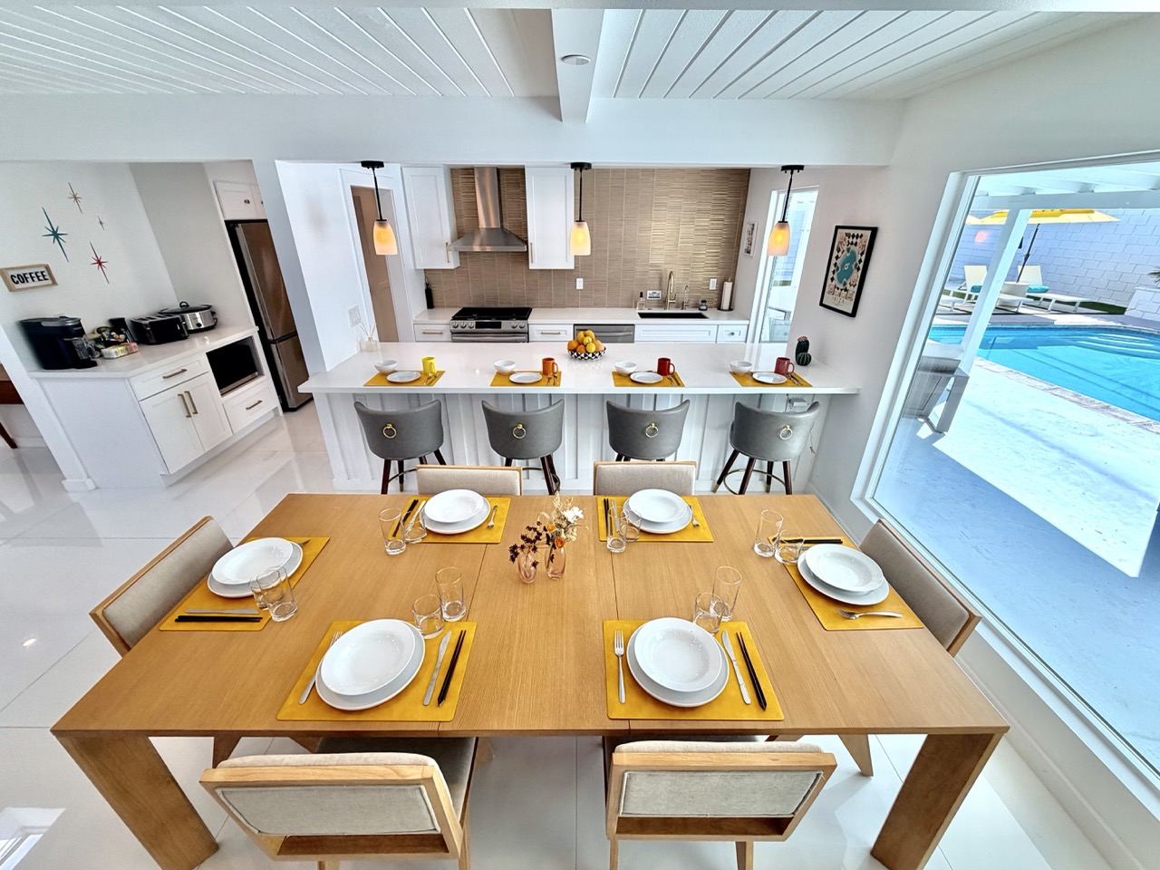 Dining and kitchen view
