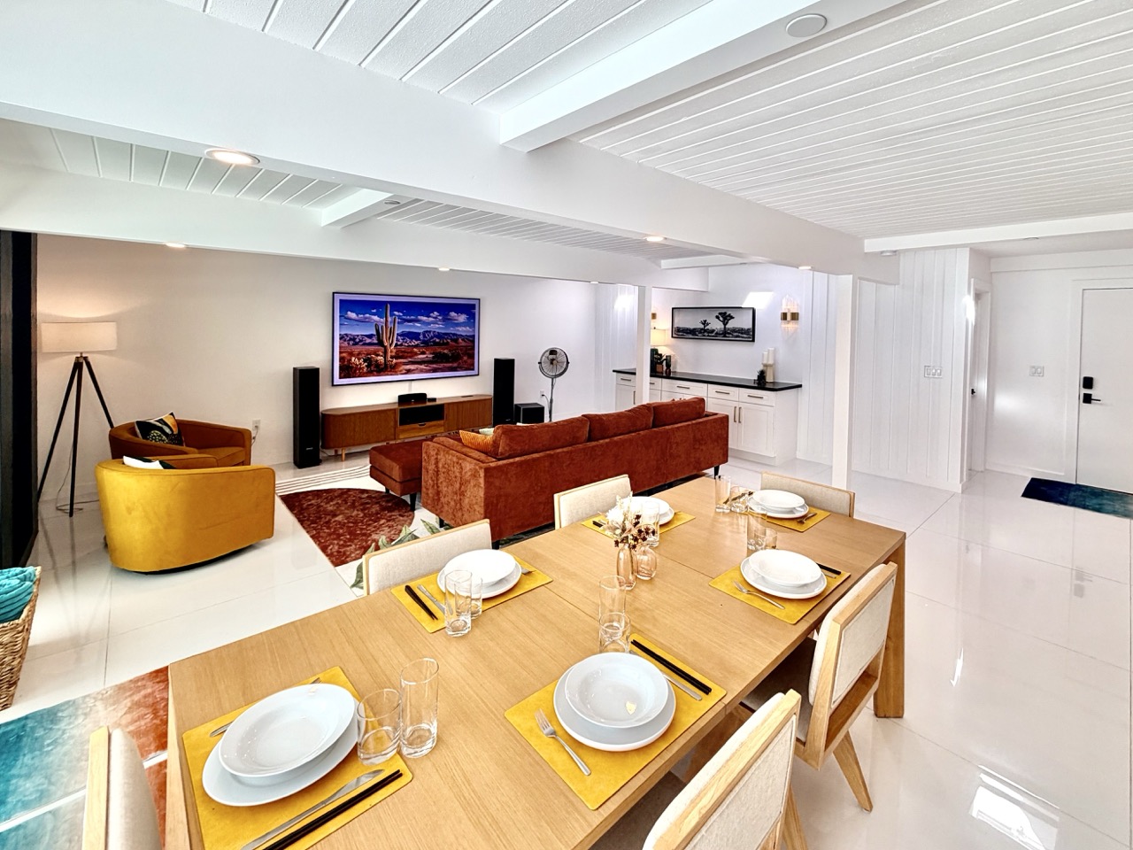 Dining and kitchen detail